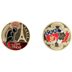 D11220 Medal 32 mm Chat Noir