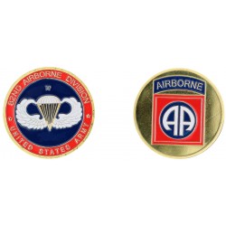 D1125 Medaille 32 mm 82Nd Div. Airborne Classic