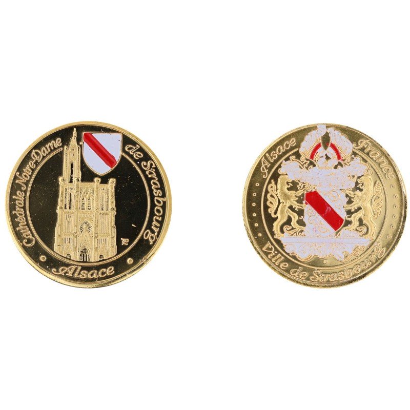 D1134 Medal 32 mm Strasbourg Cathedrale Blason