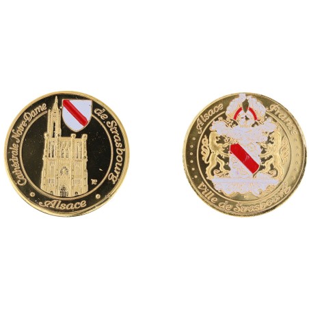 D1134 Medal 32 mm Strasbourg Cathedrale Blason